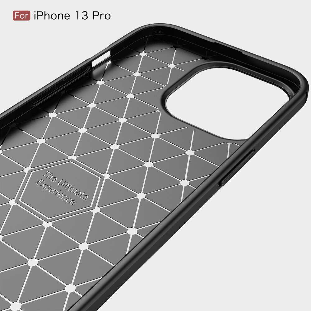 iPhone 13 Pro TPU-deksel Brushed, Svart