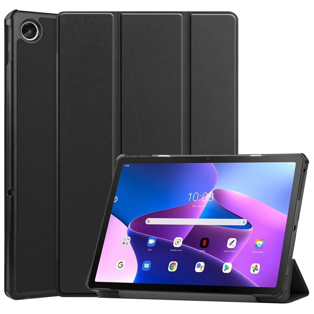  Lenovo Tab M10 Plus (3rd gen) Tri-Fold etui, Svart