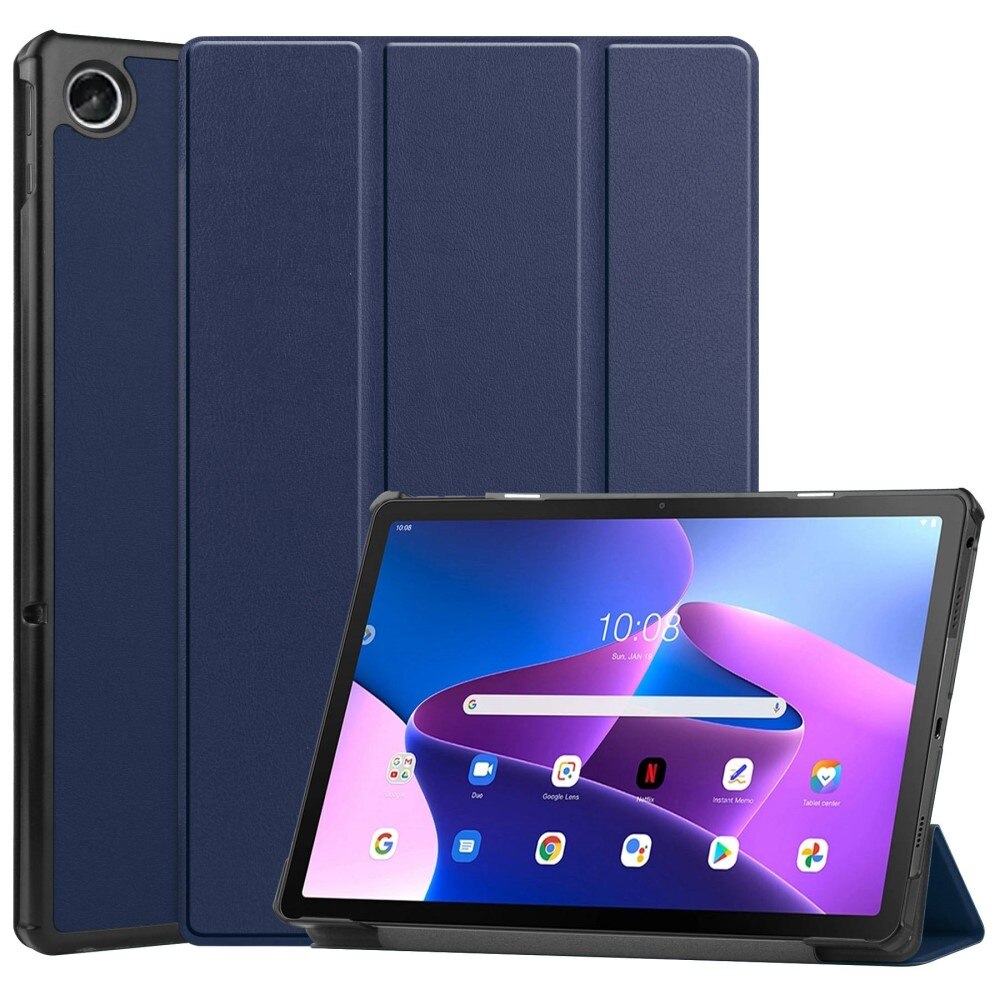  Lenovo Tab M10 Plus (3rd gen) Tri-Fold etui, Blå