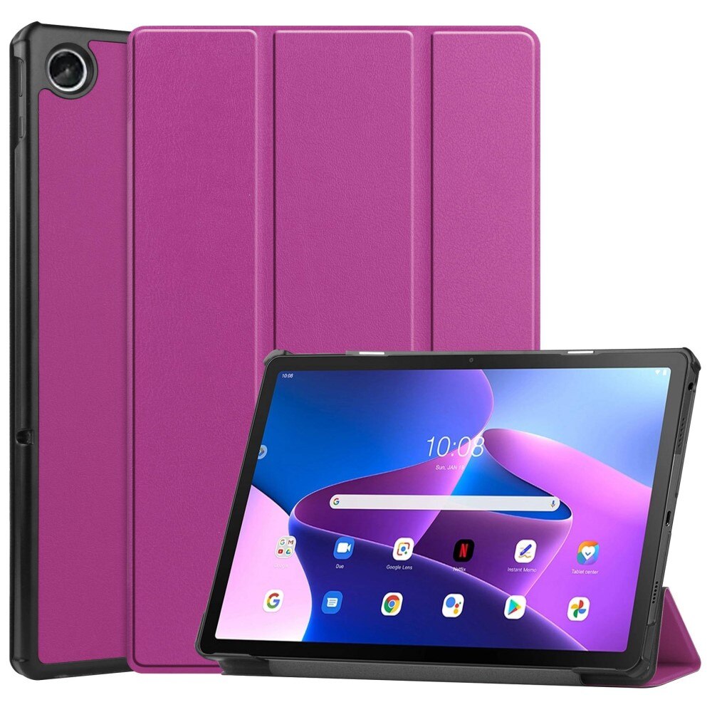  Lenovo Tab M10 Plus (3rd gen) Tri-Fold etui, Lilla