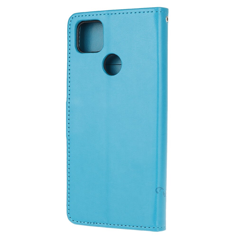 Xiaomi Redmi 9C Mobiletui med sommerfugler, Blå