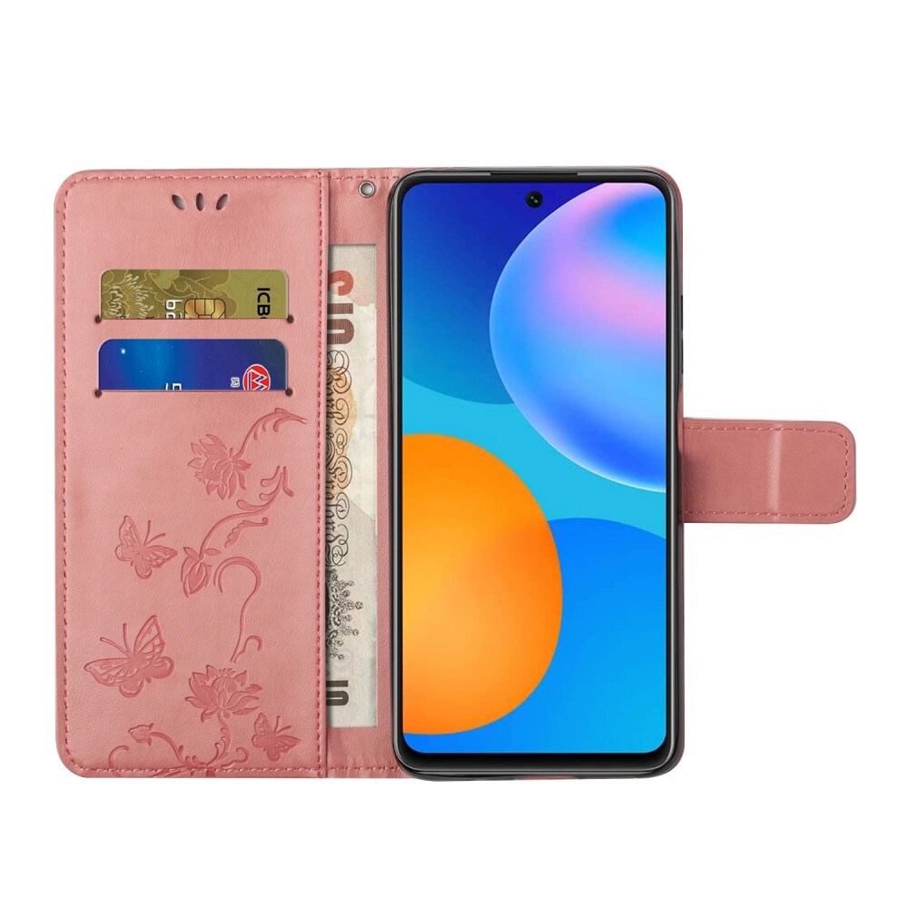 Xiaomi 11T/11T Pro Mobiletui med sommerfugler, Rosa