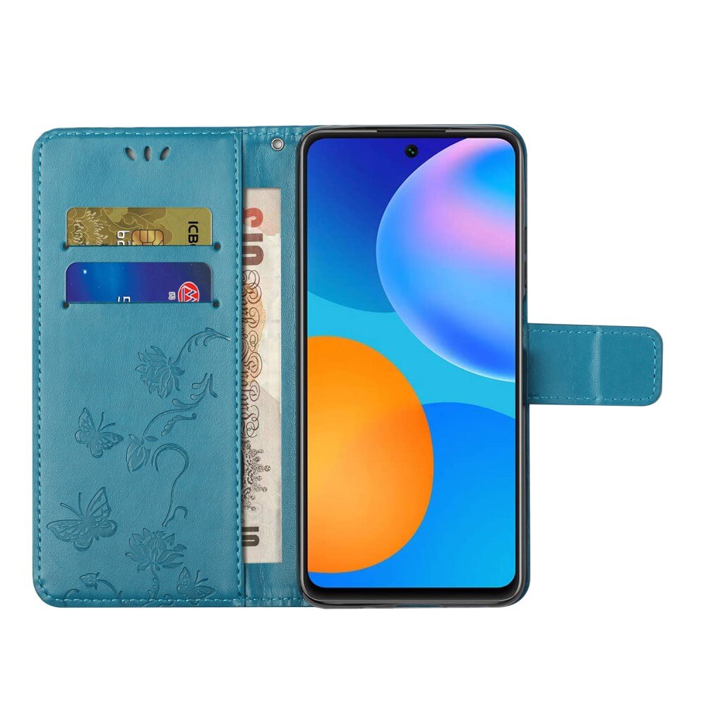 Xiaomi Redmi Note 11 Mobiletui med sommerfugler, Blå