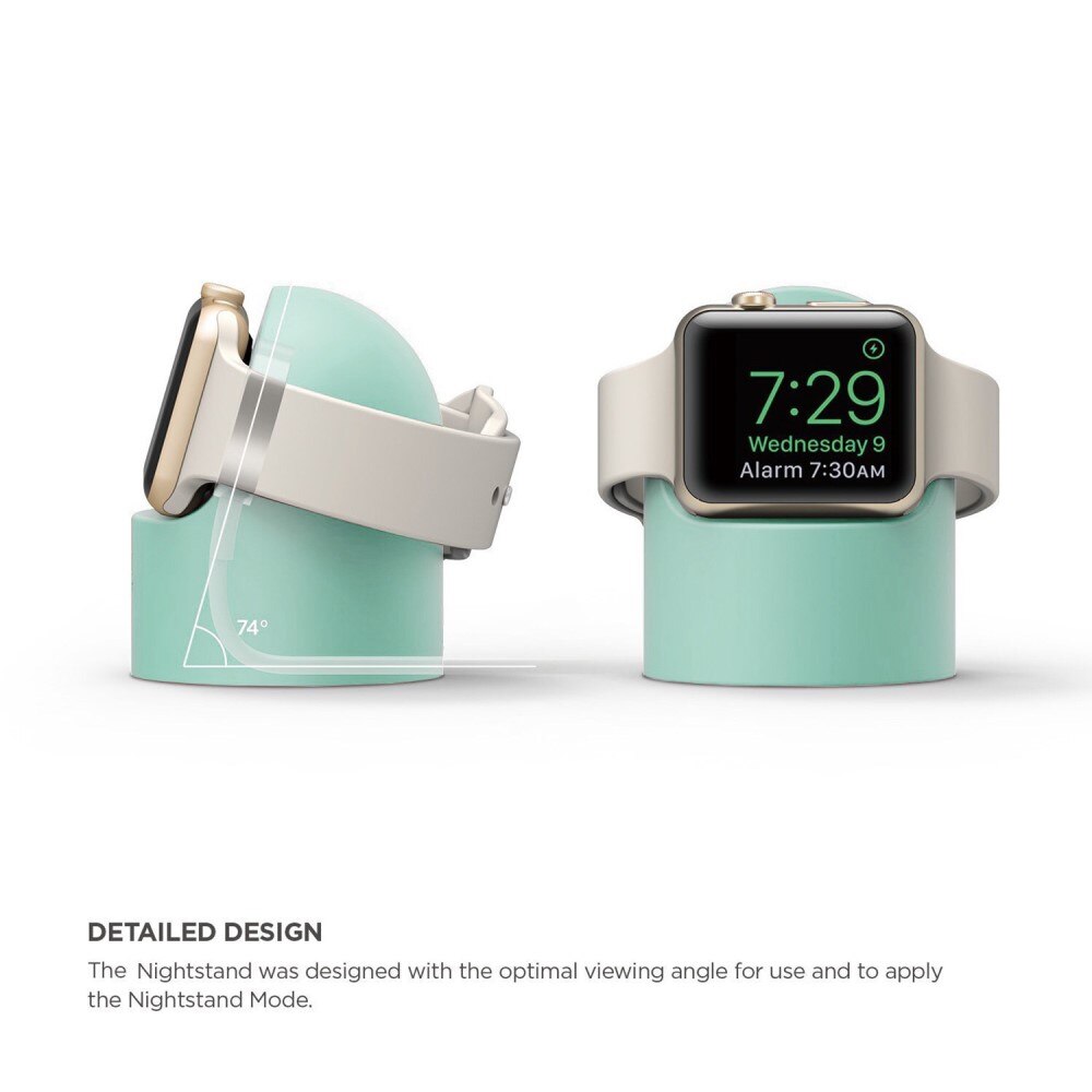 Apple Watch Ladestativ i silikon, Turkis