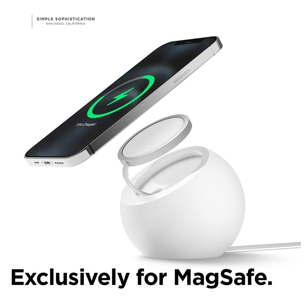 MagSafe Rundt Ladestativ, Hvit