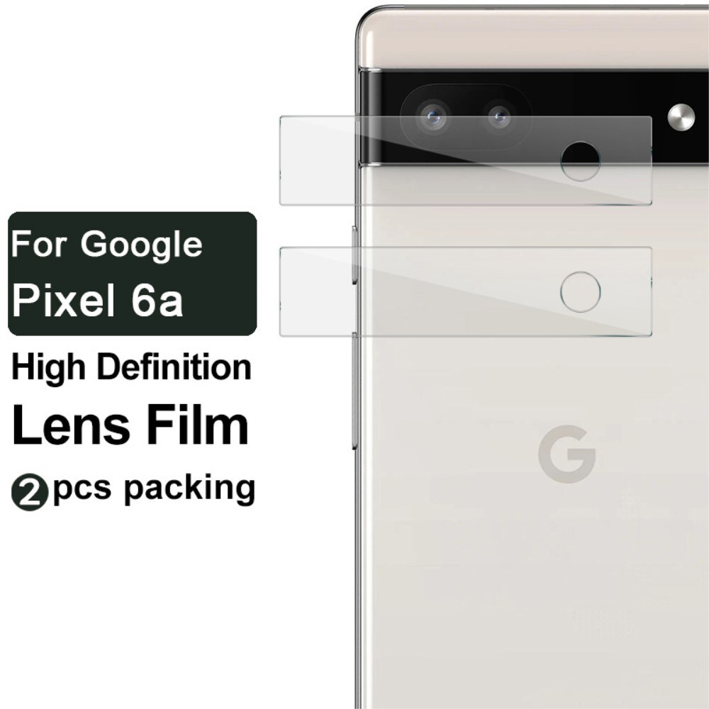 Google Pixel 6a Linsebeskyttelse i Herdet glass (2-pack)