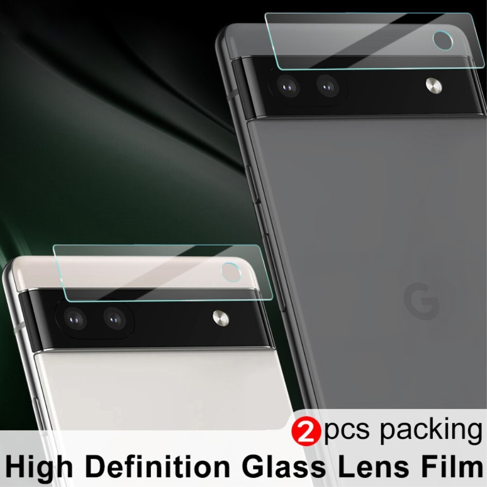 Google Pixel 6a Linsebeskyttelse i Herdet glass (2-pack)