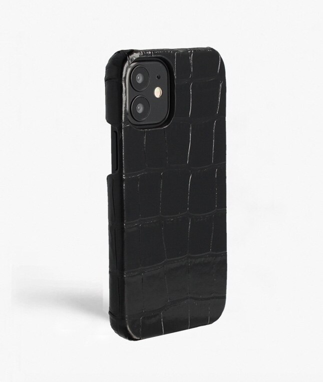 iPhone 12 Mini Deksel Croco Black