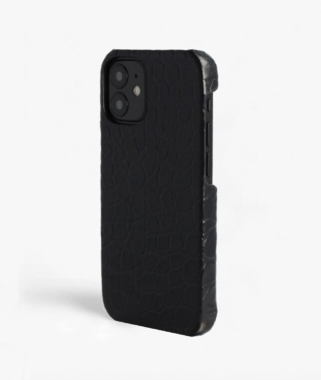 iPhone 12 Mini Deksel Croco Black