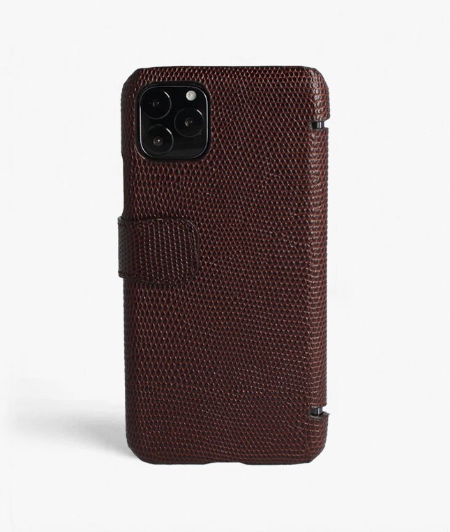 iPhone 11 Pro Max Lommebokdeksel Lizard Brown