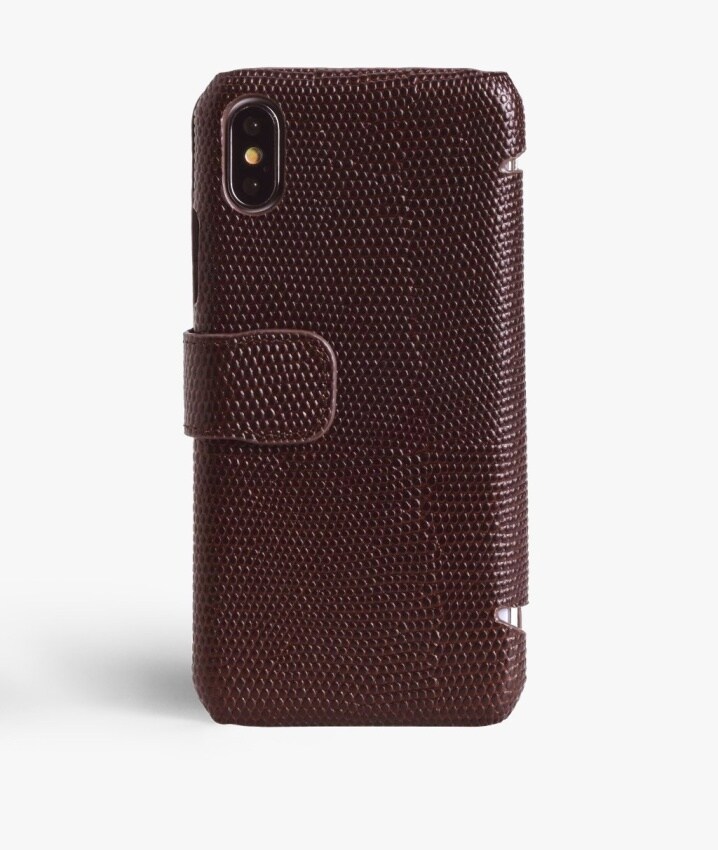 iPhone X/XS Lommebokdeksel Lizard Black