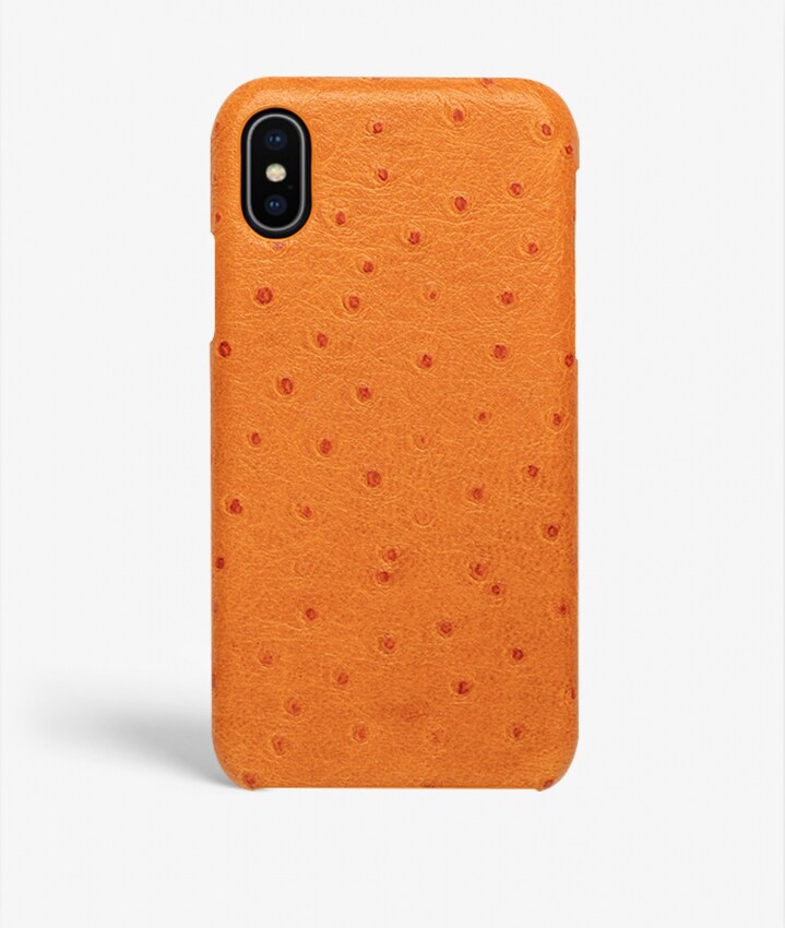 iPhone X/XS Deksel Ostrich Oransje