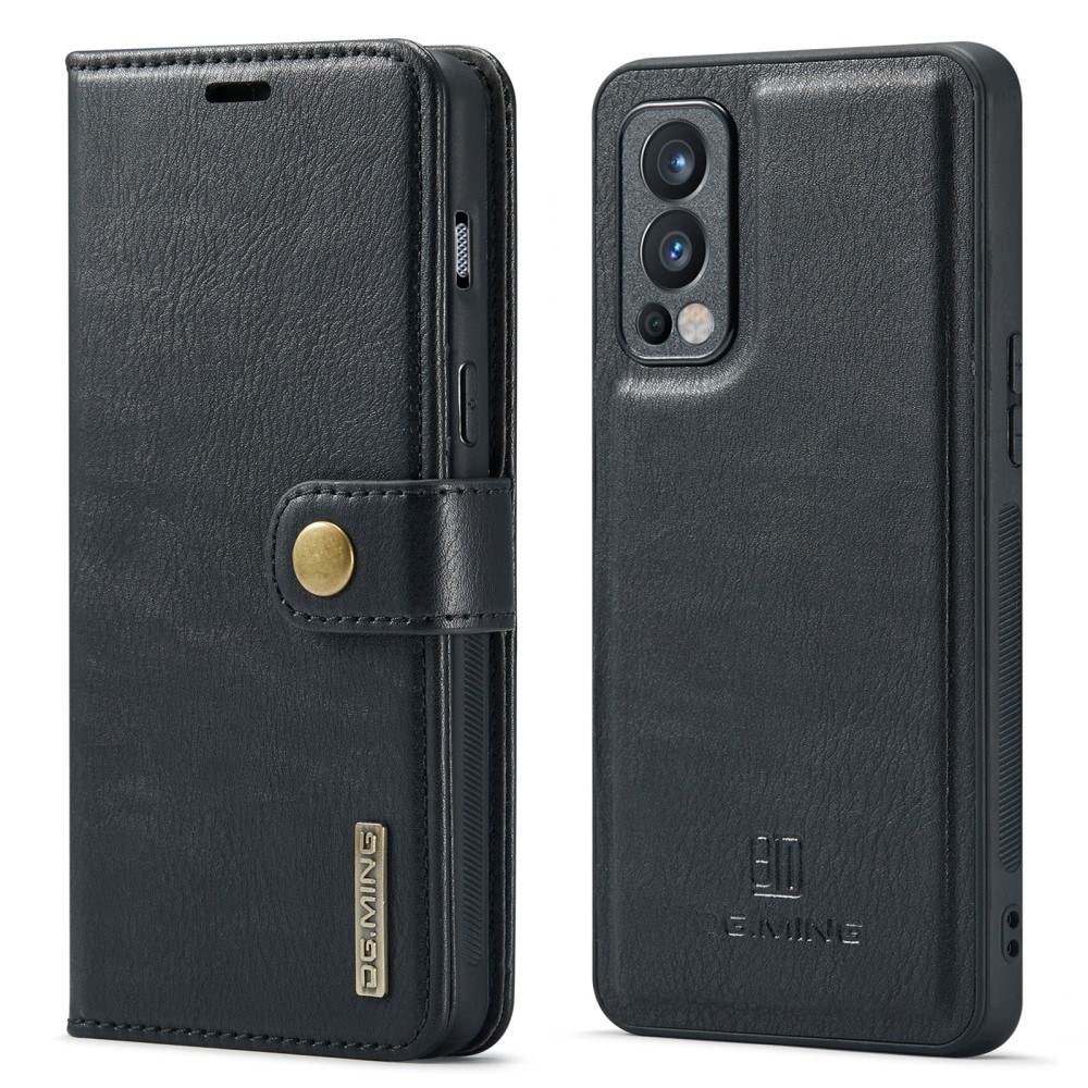  OnePlus Nord 2 5G Lommeboketui med avtakbart deksel, Black