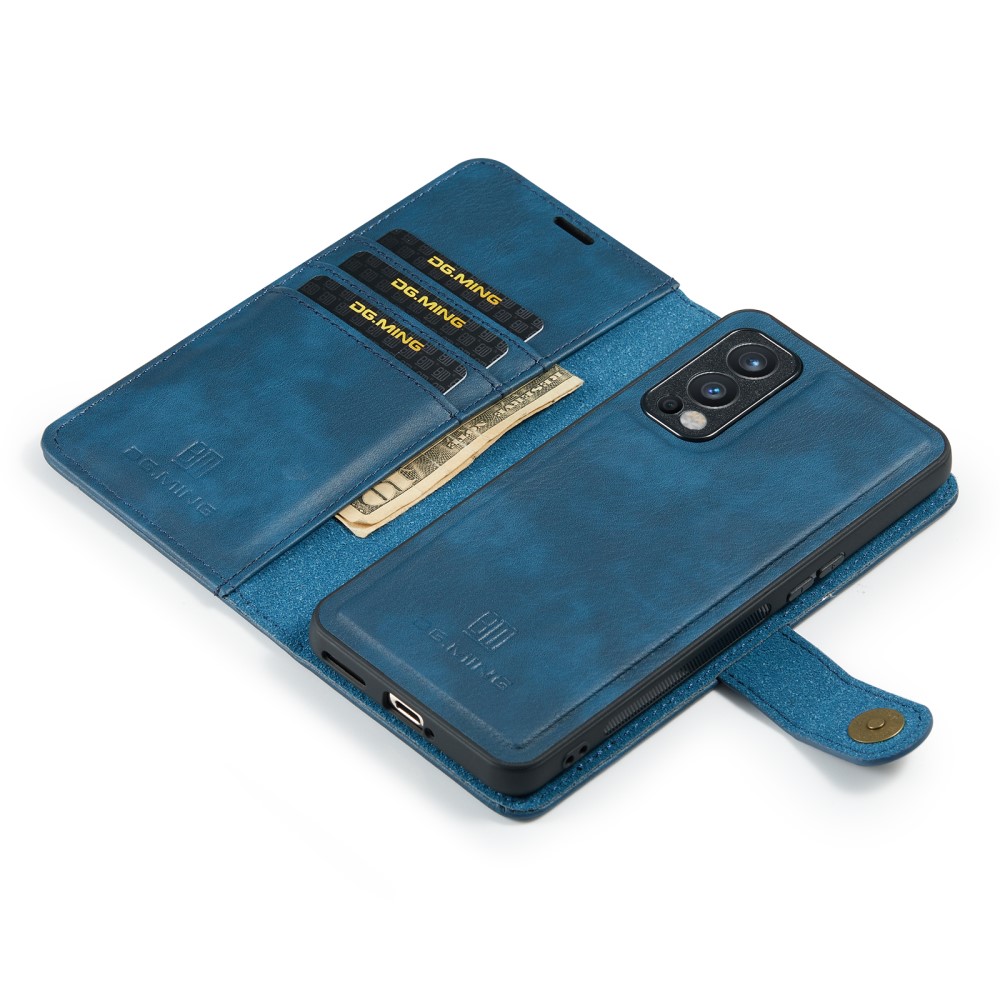  OnePlus Nord 2 5G Lommeboketui med avtakbart deksel, Blue