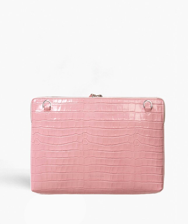 Laptopveske 15" Croco Pink