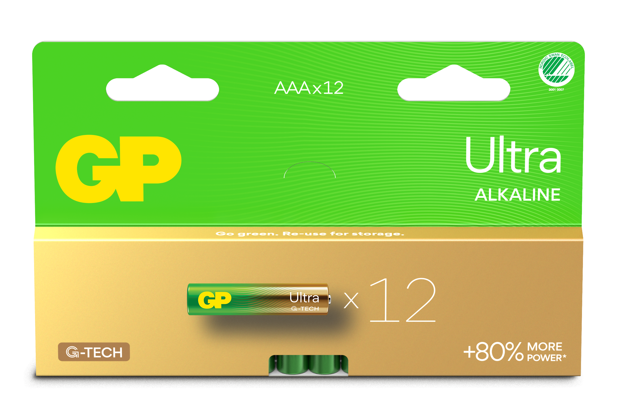 12-pack Ultra Alkaline AAA-batterier 24AU/LR03