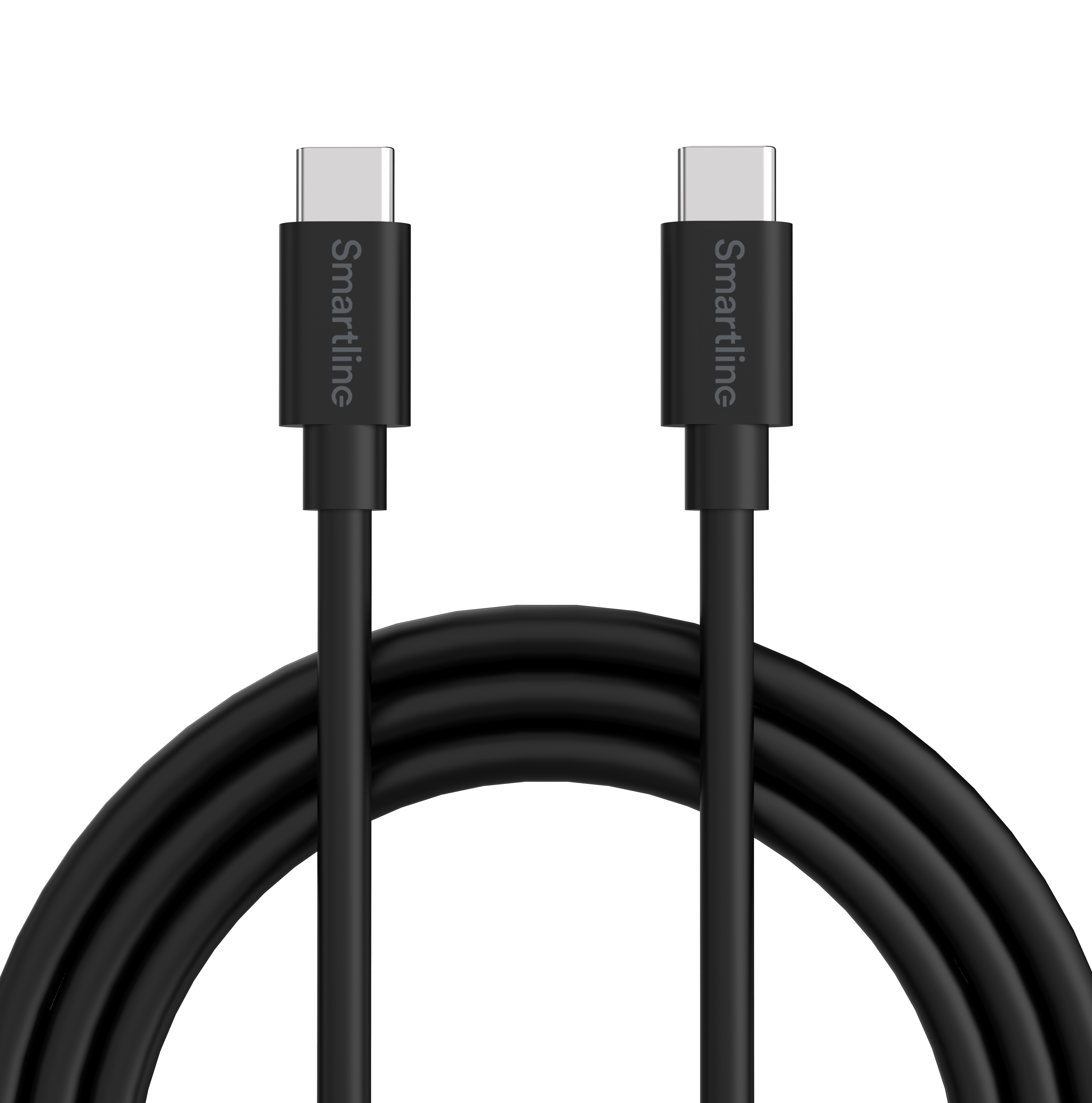 Ladekabel 2m USB-C - USB-C, Svart