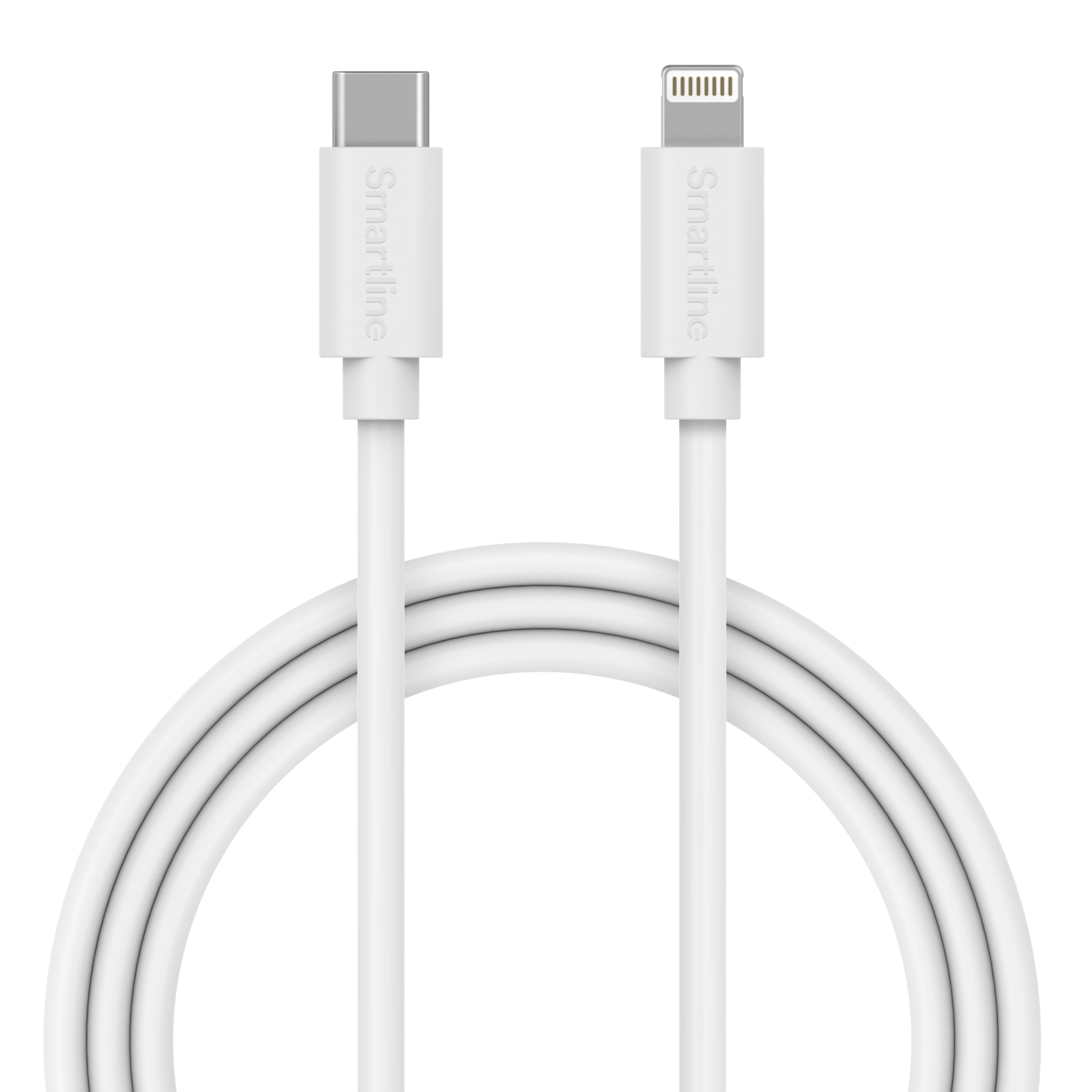 Ladekabel 3m Lightning - USB-C, Hvit