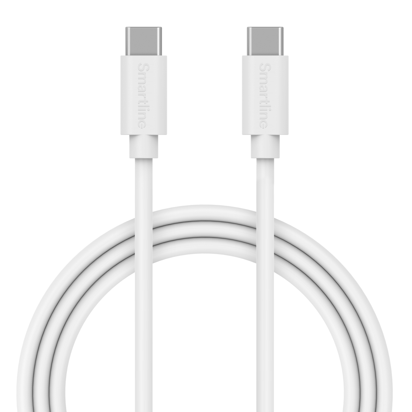 Ladekabel 3m USB-C - USB-C, Hvit