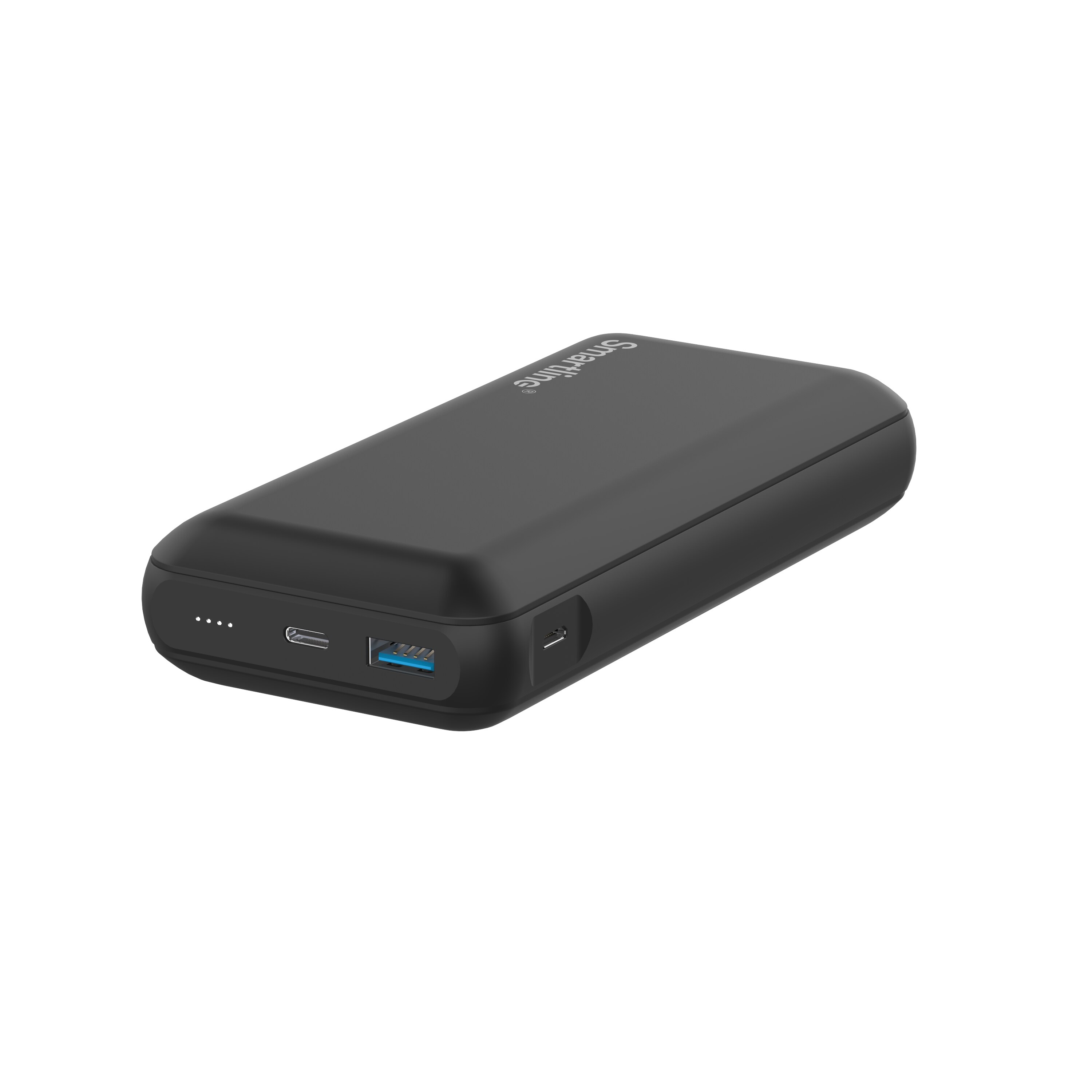 Powerbank 20000 mAh USB-A + USB-C PD, Svart