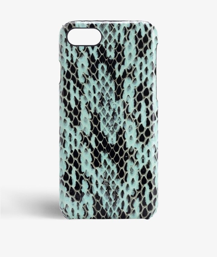 iPhone 7 Deksel Real Water Snake Aqua