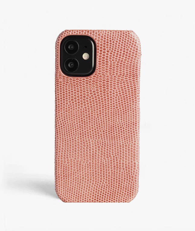 iPhone 12 Mini Deksel Lizard Rosa Antico