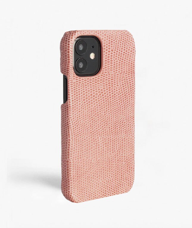 iPhone 12 Mini Deksel Lizard Rosa Antico