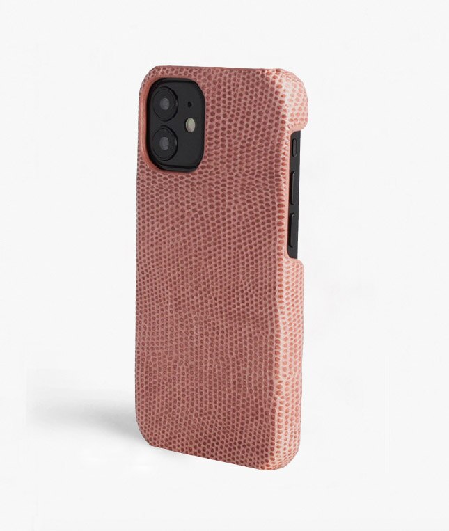 iPhone 12 Mini Deksel Lizard Rosa Antico