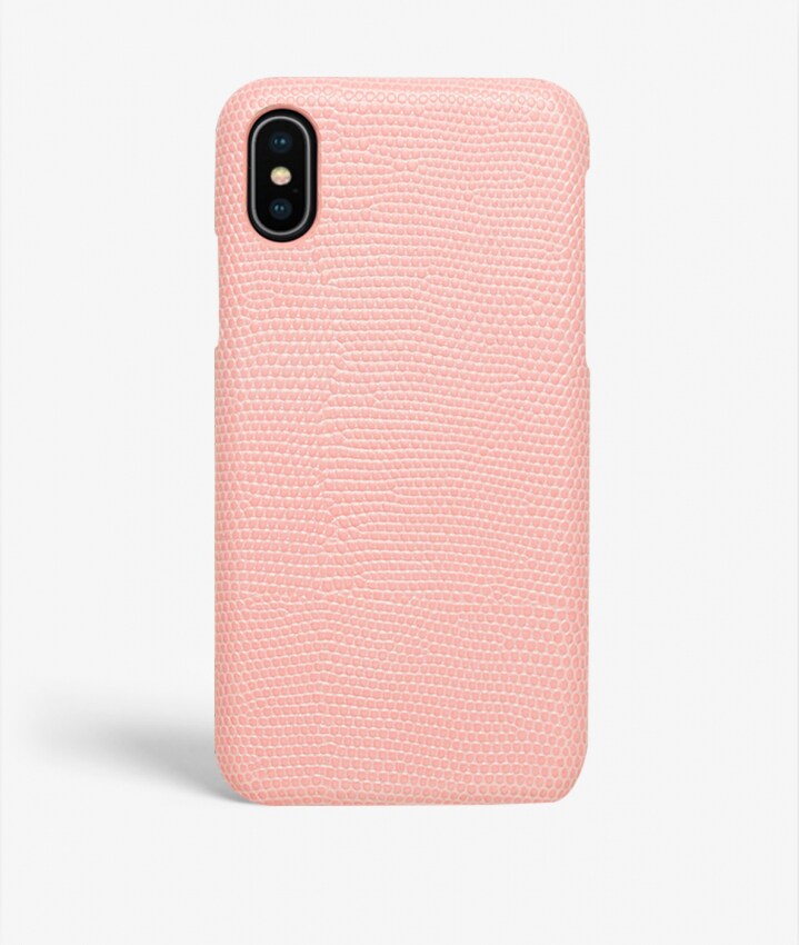 iPhone X/XS Deksel Lizard Rosa