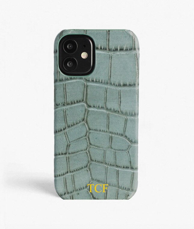 iPhone 12 Mini Deksel Croco Teal