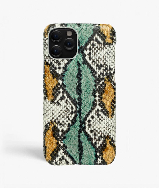 iPhone 11 Pro Deksel Snake Aqua/Ocra