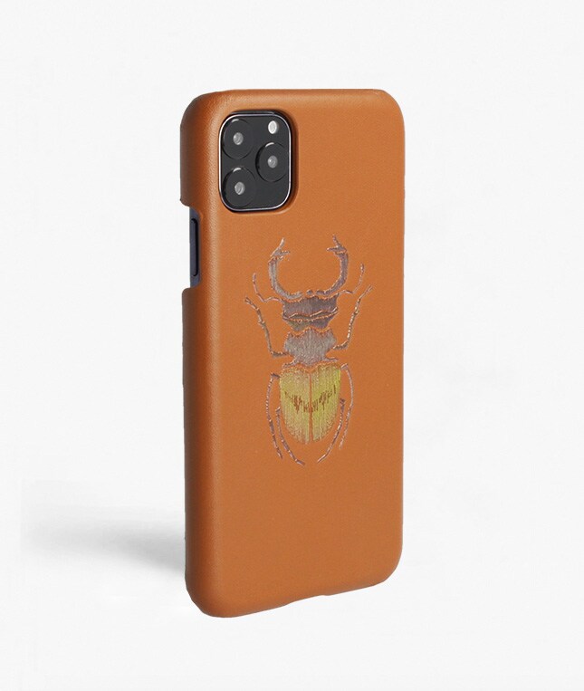 iPhone 11 Pro Max Deksel Beetle Calf Dusty Cognac