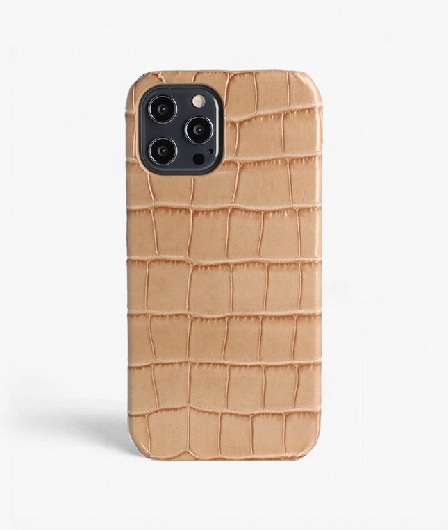 iPhone 12 Pro Max Deksel Croco Sand