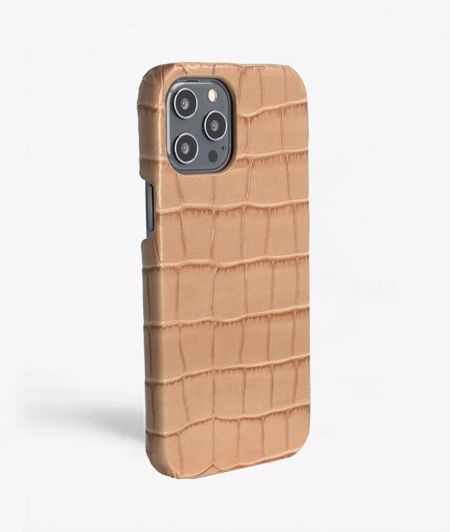 iPhone 12 Pro Max Deksel Croco Sand