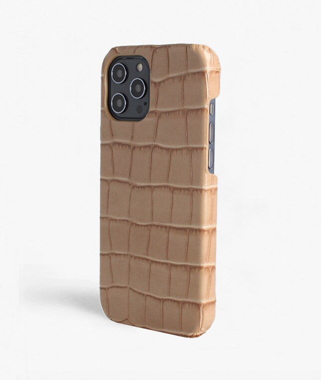 iPhone 12 Pro Max Deksel Croco Sand