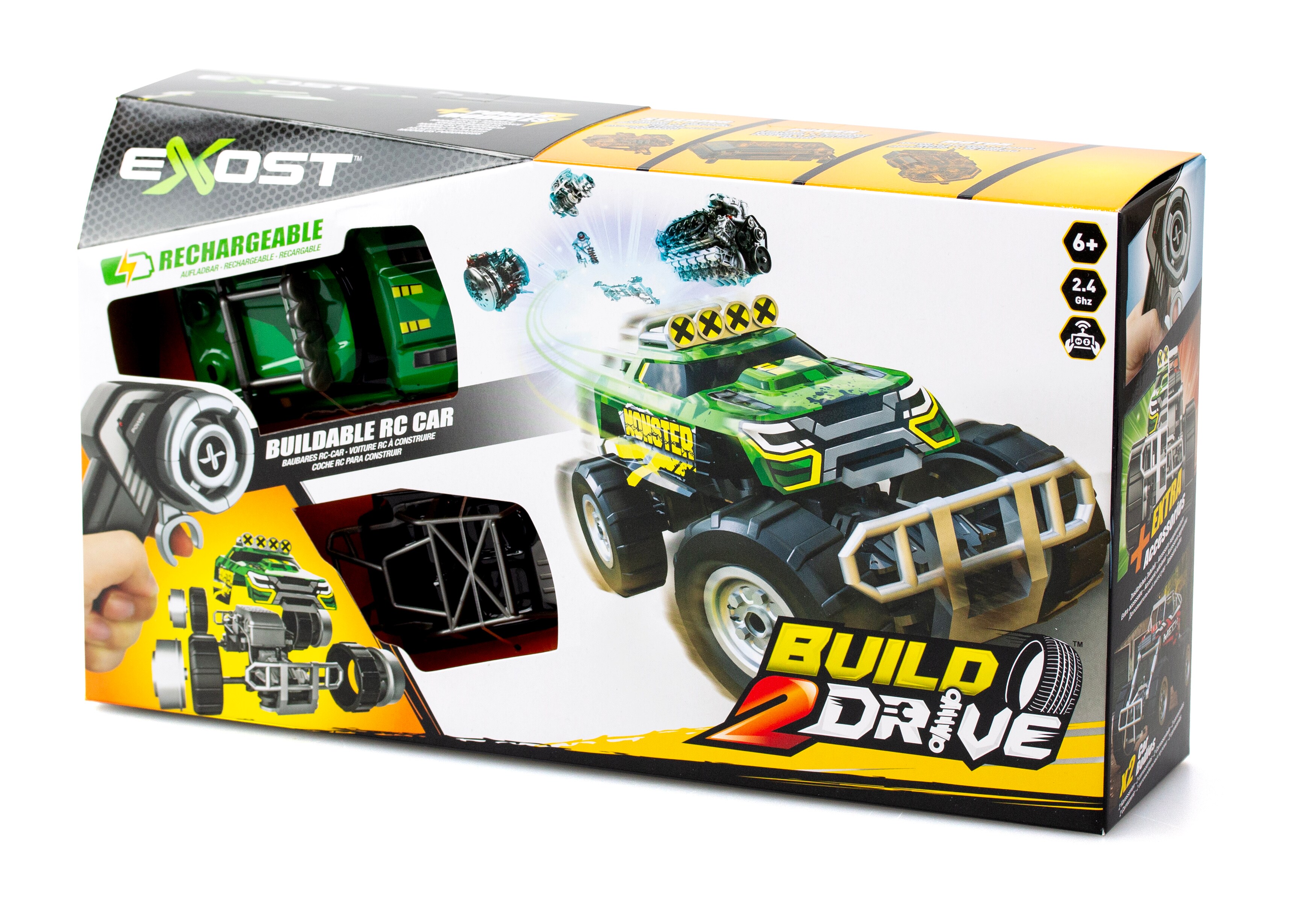 Radiostyrt Bil Build 2 Drive - Mighty Crawler, Grønn