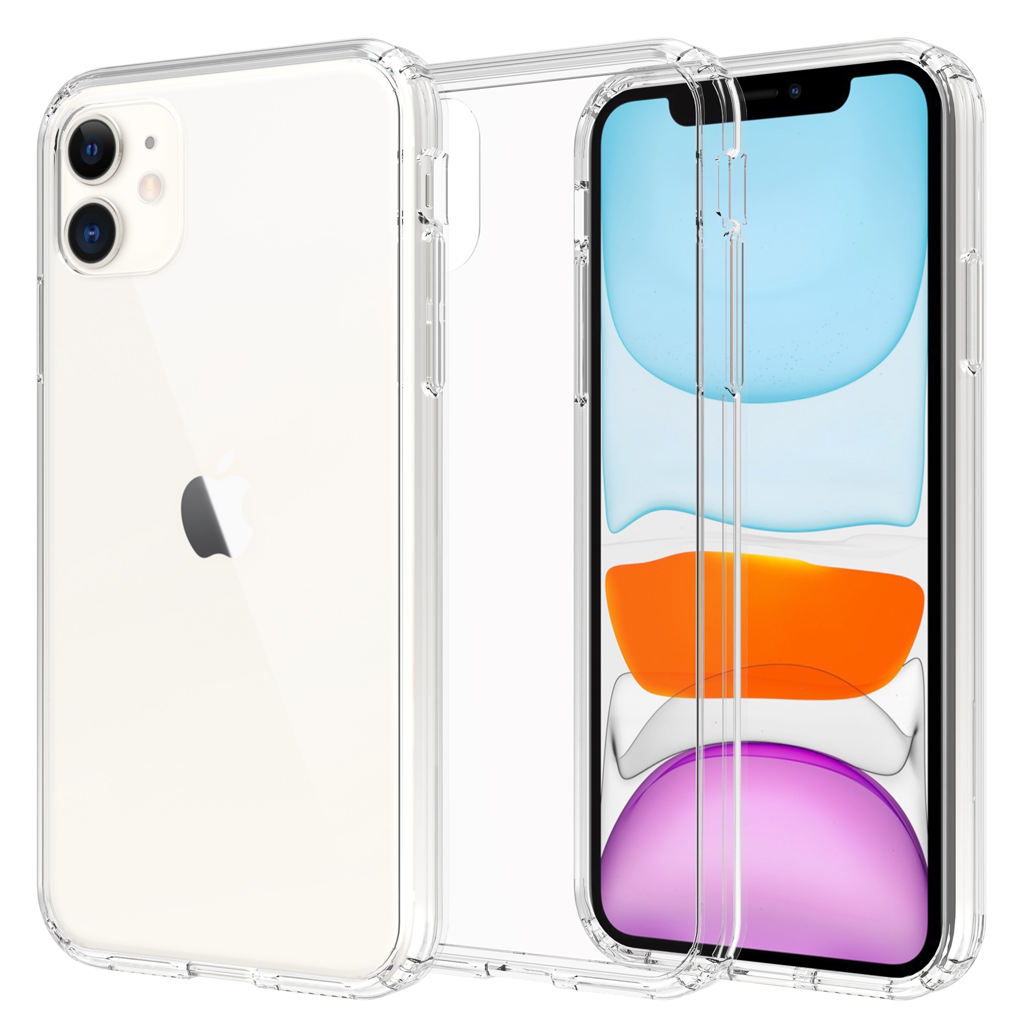 iPhone 11 Crystal Hybrid-deksel, Gjennomsiktig