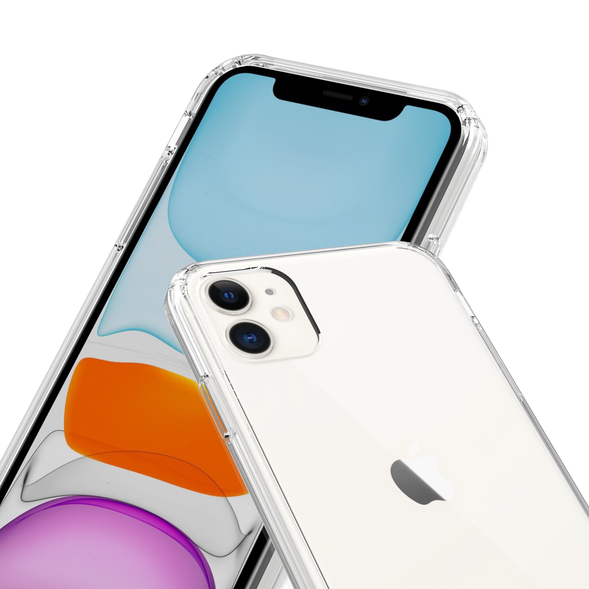 iPhone 11 Crystal Hybrid-deksel, Gjennomsiktig