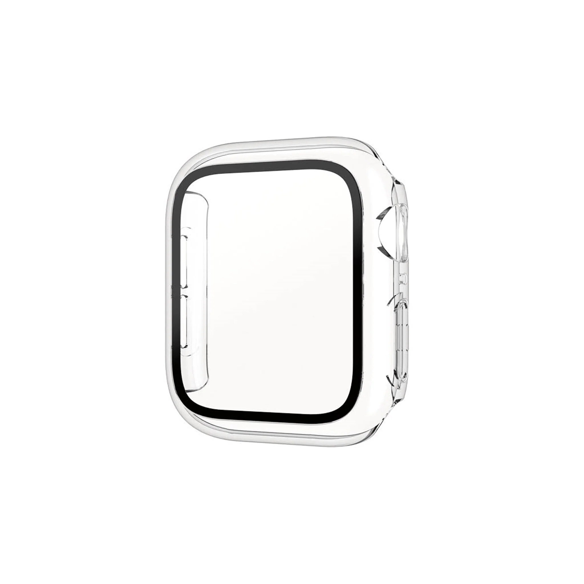 Apple Watch Series 4-6 44mm Heldekkende deksel med skjermbeskytter, Transparent