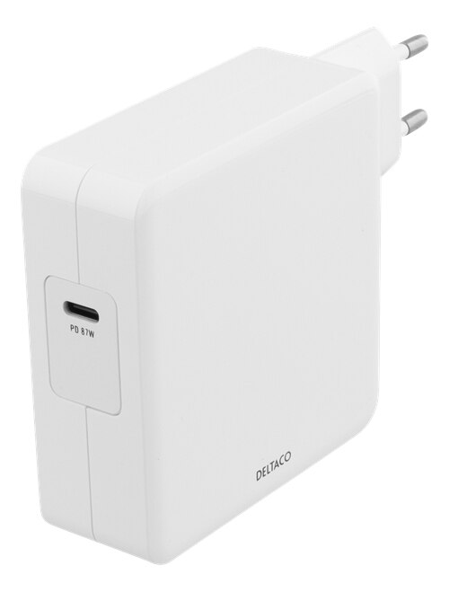 Nettadapter USB-C 87W, Hvit