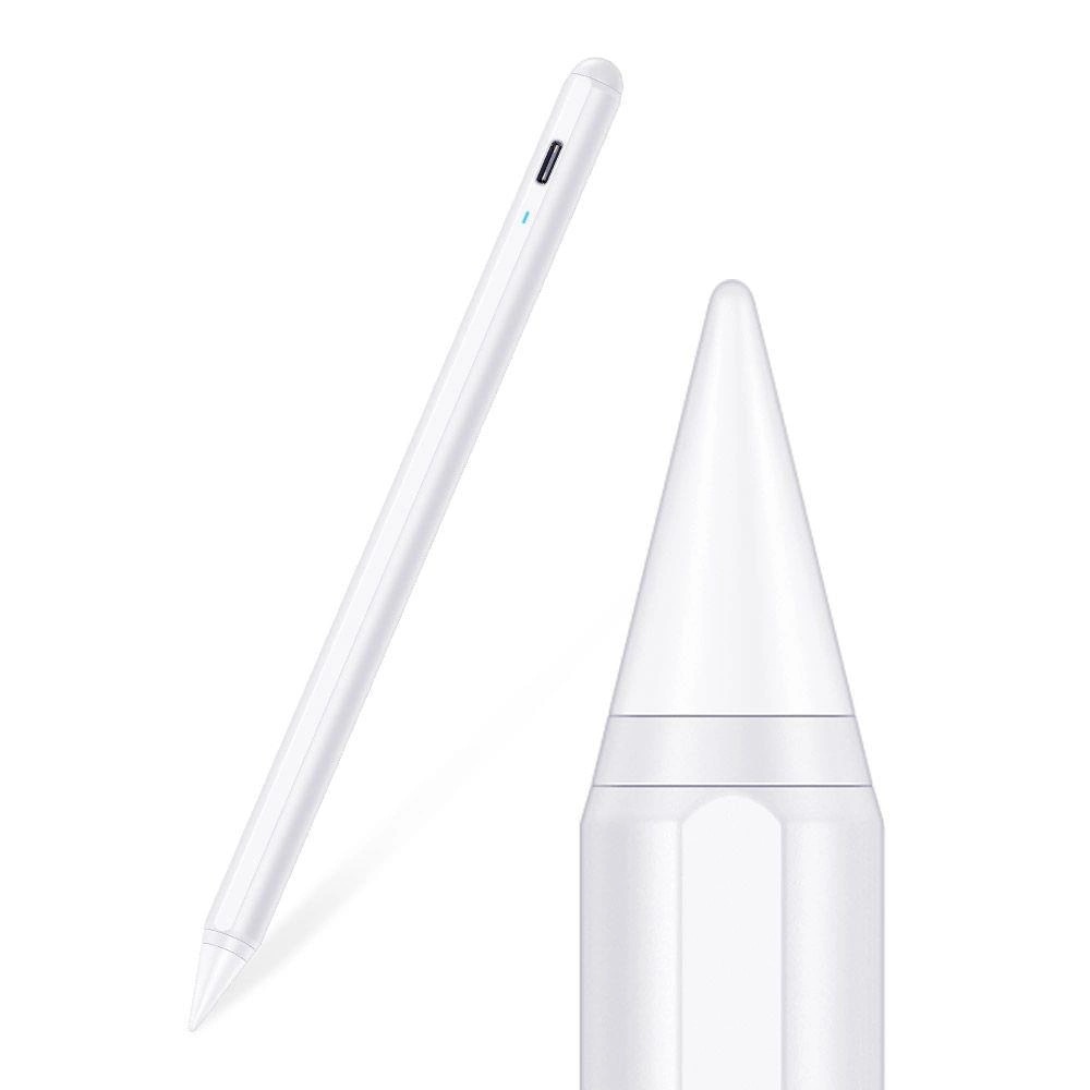 Stylus Magnetisk & Digital Touch-Penn for iPad, Hvit