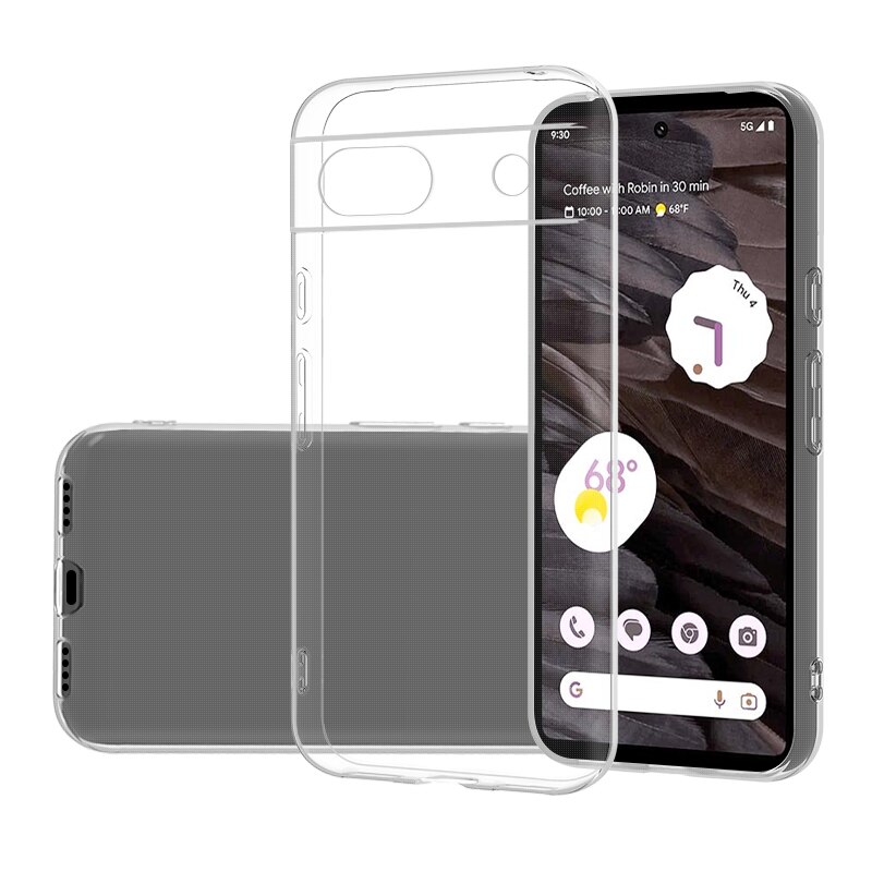 Google Pixel 8a Tynt TPU-deksel, Gjennomsiktig