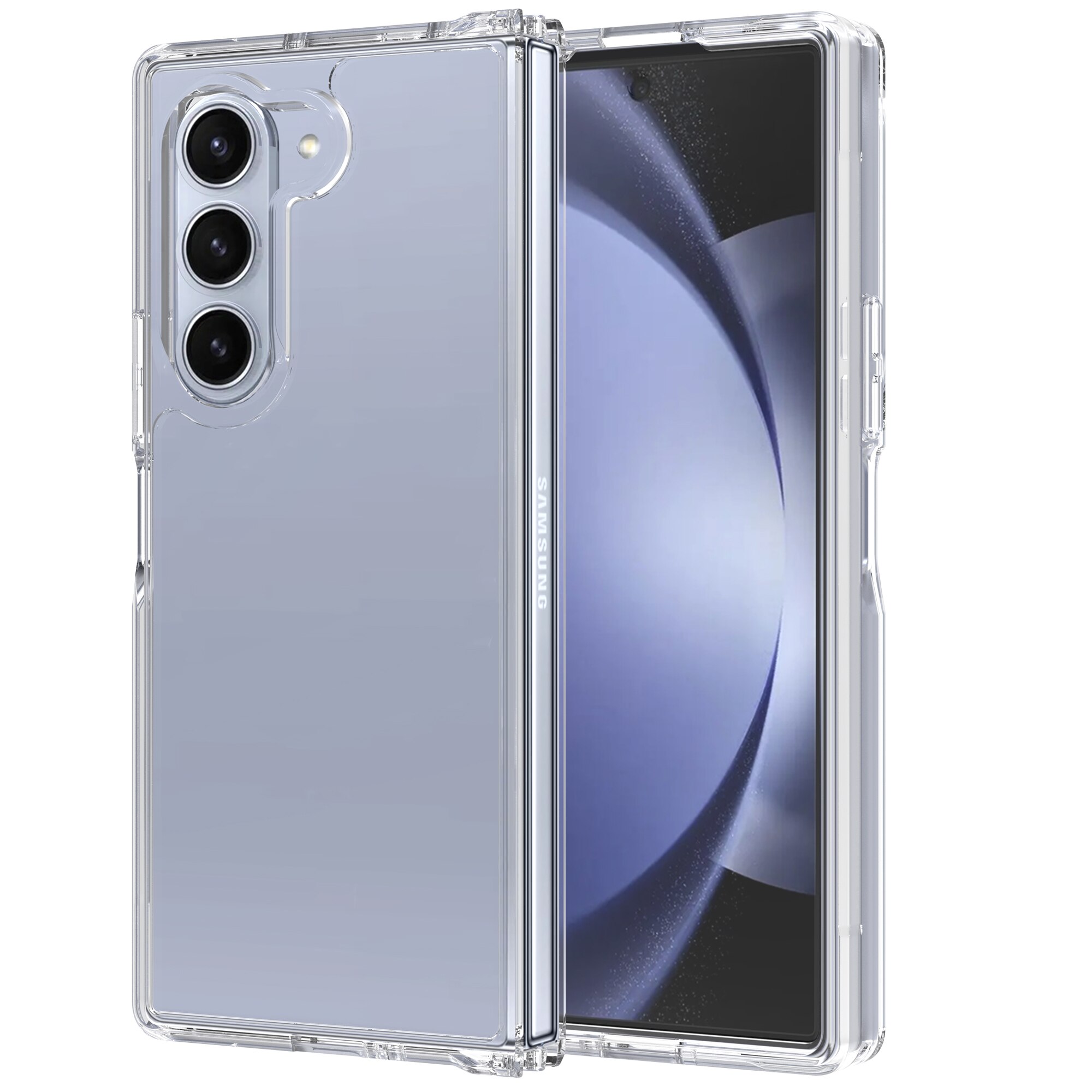 Samsung Galaxy Z Fold 6 Crystal Hybrid-deksel, Gjennomsiktig