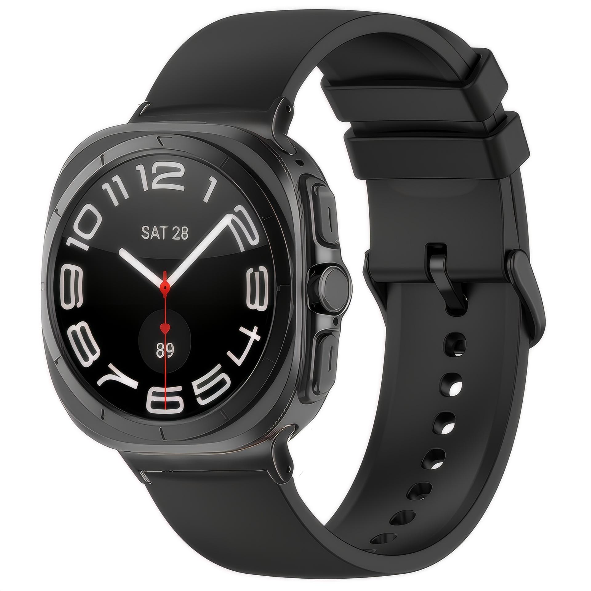 Samsung Galaxy Watch Ultra 47mm Reim i silikon, Svart