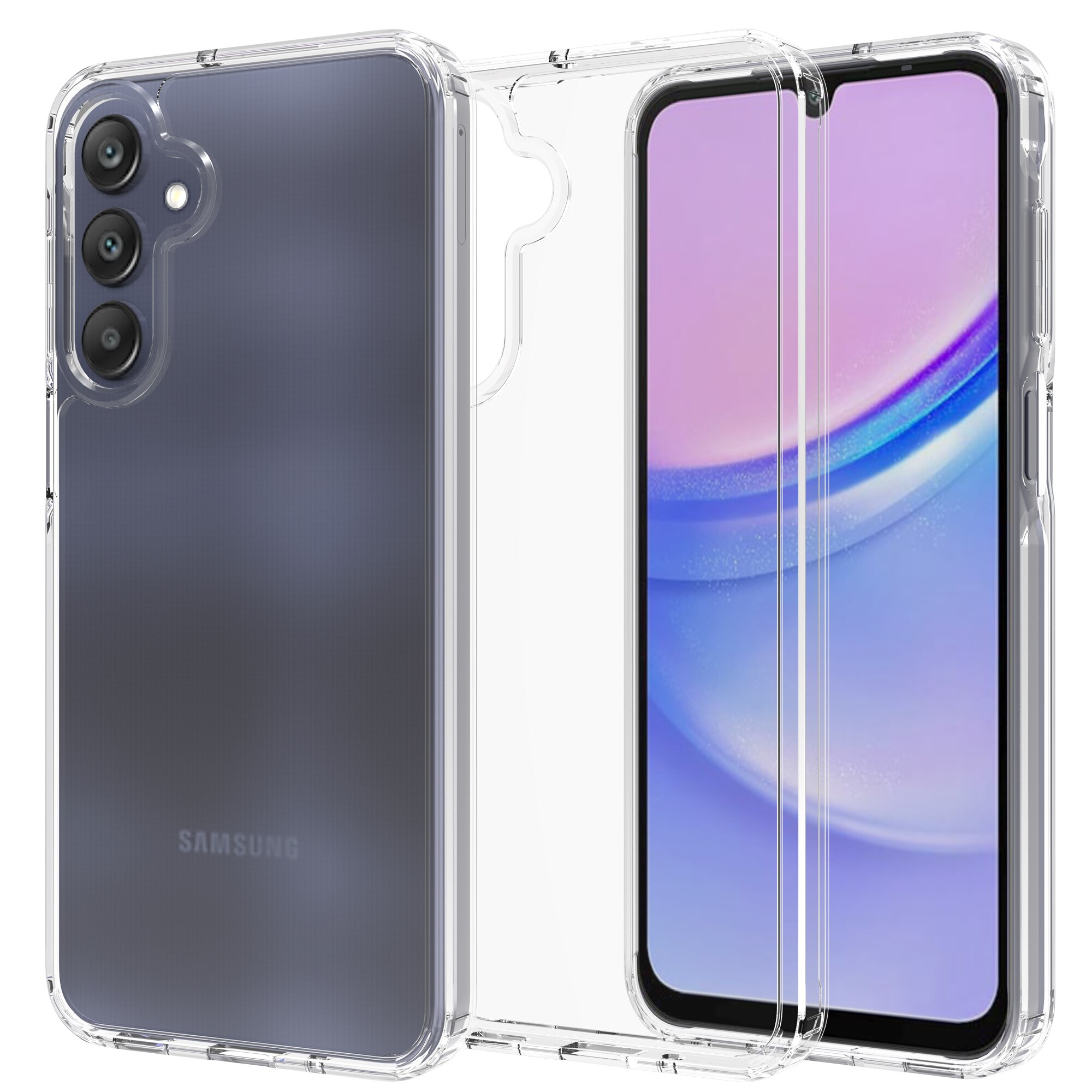 Samsung Galaxy A16 Crystal Hybrid-deksel, Gjennomsiktig