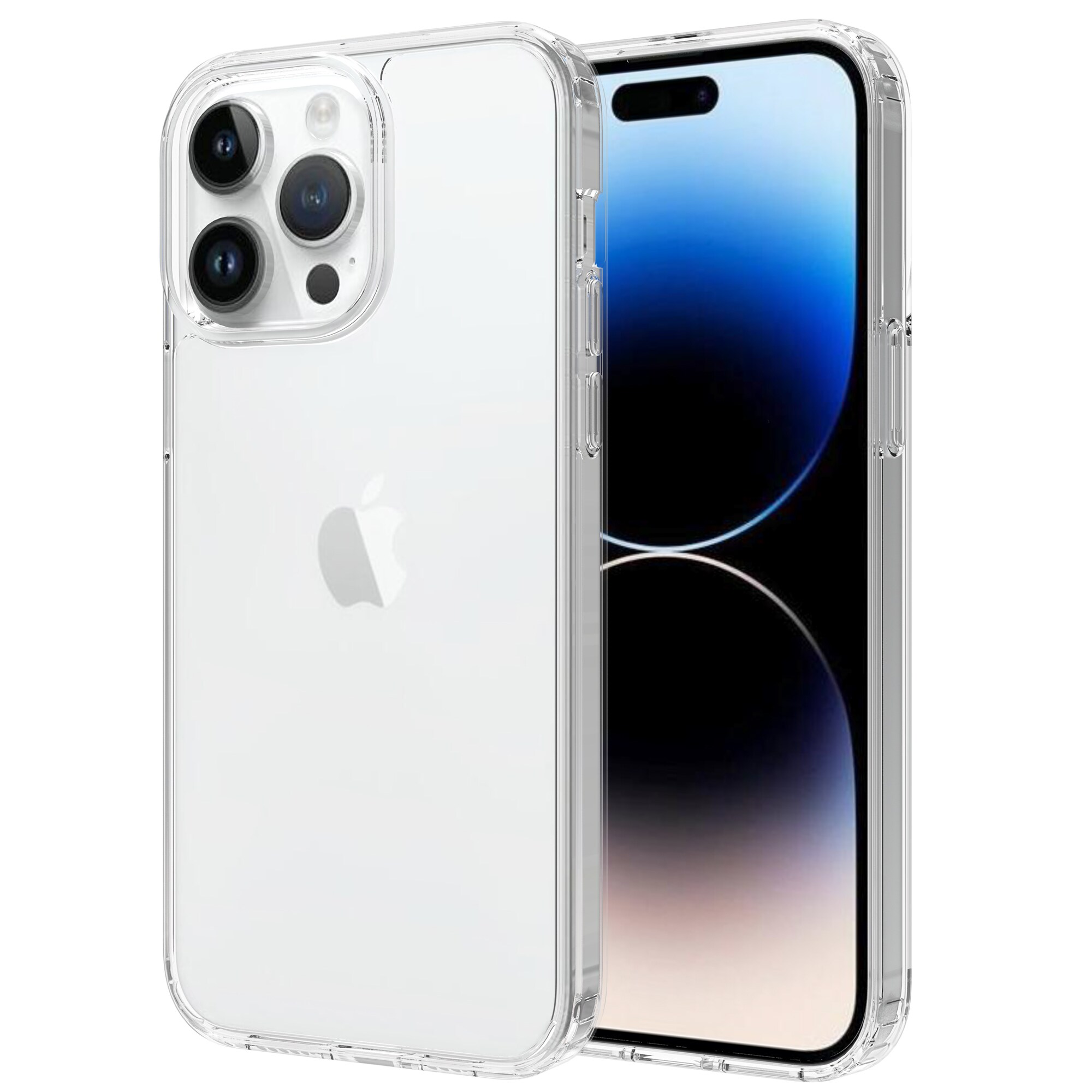 iPhone 14 Pro Crystal Hybrid-deksel, Gjennomsiktig