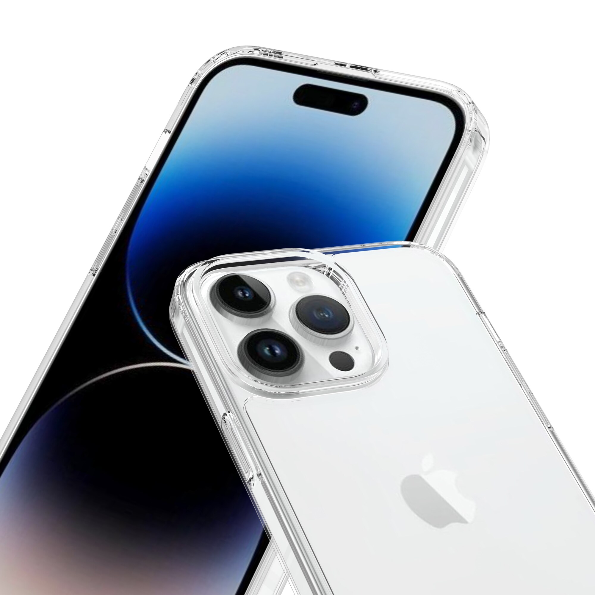 iPhone 14 Pro Crystal Hybrid-deksel, Gjennomsiktig