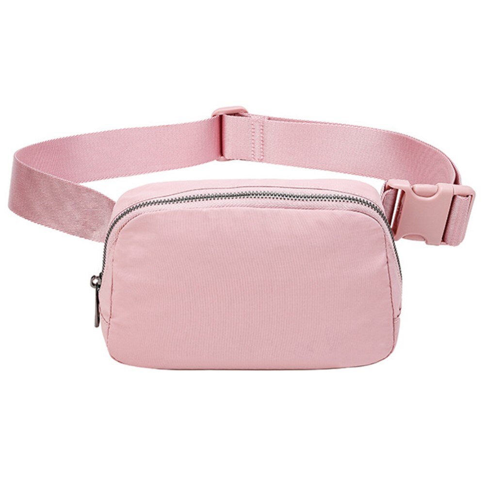 Crossbody-veske i nylon, Rosa