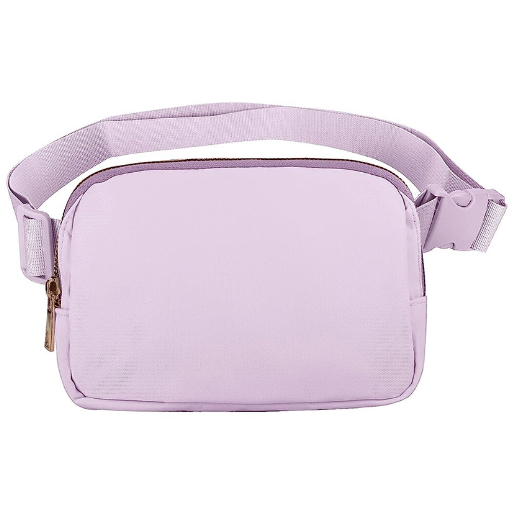 Crossbody-veske i nylon, Lilla