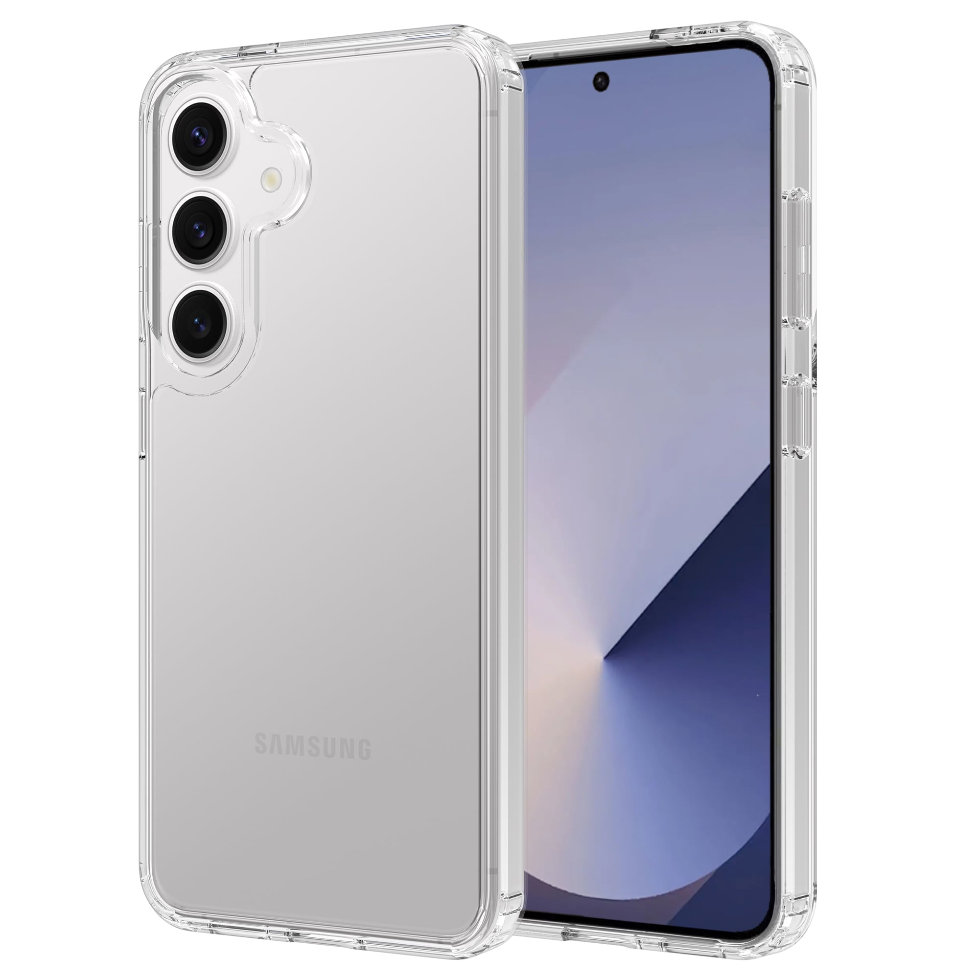 Samsung Galaxy S25 Crystal Hybrid-deksel, Gjennomsiktig